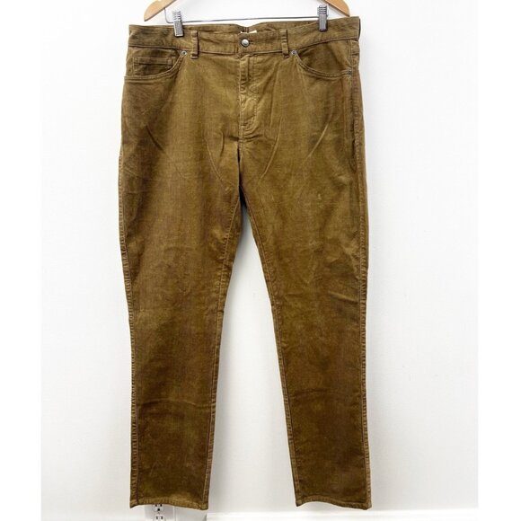Peter Millar Superior Soft Corduroy Five Pocket Pants Men’s Khaki Sz 38 NWT - Picture 1 of 14